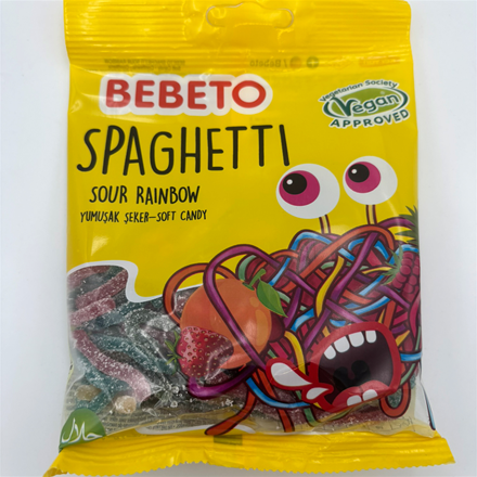 Bebeto Spaghetti Rainbow 80g