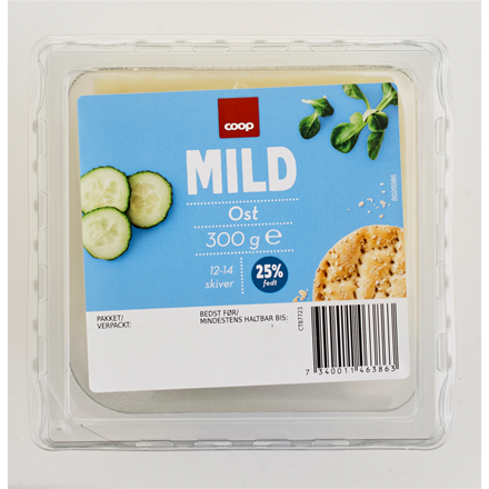 Coop Mild Skiveost 300 g