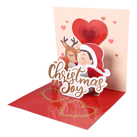 Pop-up kort Glitter