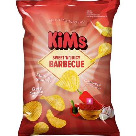 Kims Chips Sweet 'n' Juicy Barbecue 170 g