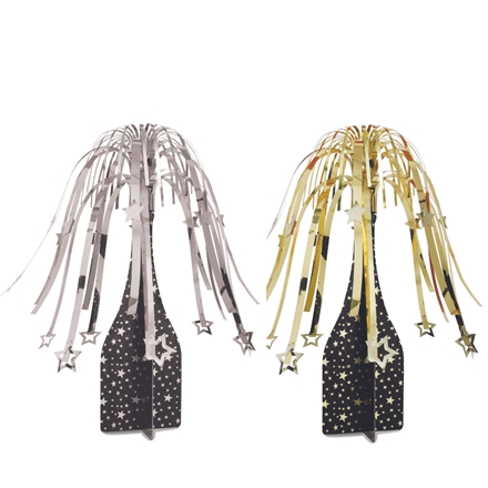 Champagneflaske m. Foliepynt H: 30 cm