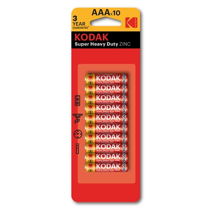 KODAK Heavy Duty ZnCl R03 AAA Blister 10