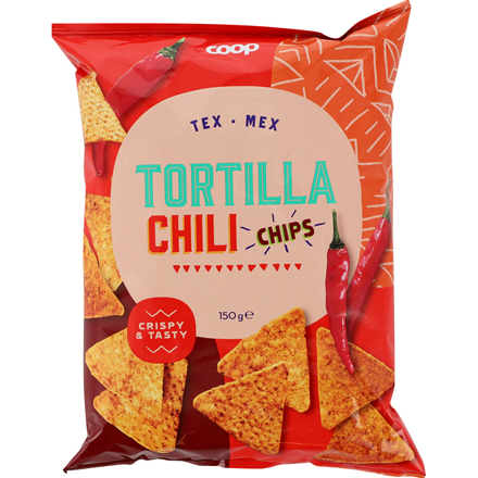 Coop Tortilla Chips, Chilli 150g