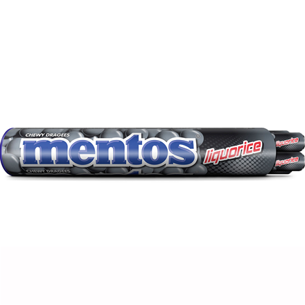 Mentos Jumborolle Liquorice 8-pak 296 g