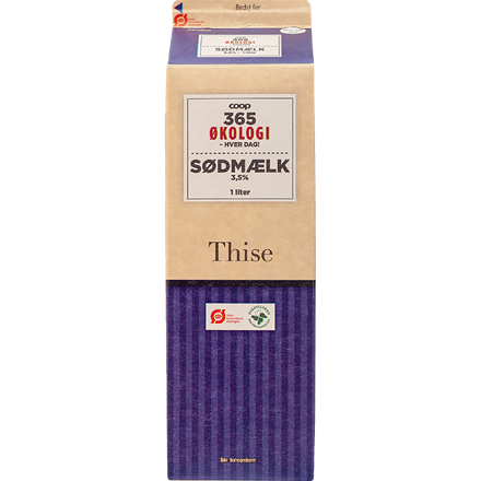 365 Økologi Sødmælk1l
