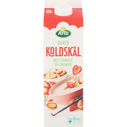 Koldskål med Tykmælk og Jordbær 1 l