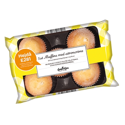 Godbiten Muffin m. Citron 175 g