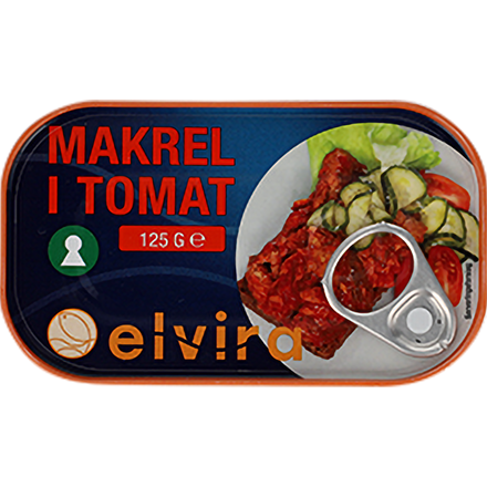Elvira Makrelfilet 125 g