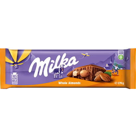 Milka Whole Almond 270 g
