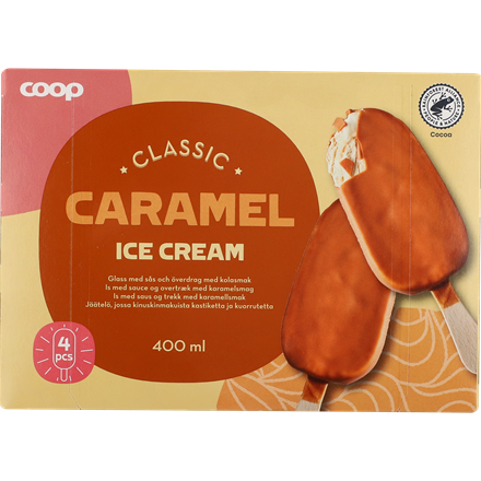 Coop Karamel Is 4x100ml