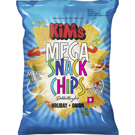 Kims Mega Snack Chips Holiday & Onion 155 g