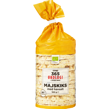 365 Økologi Majskiks med Havsalt 100 g