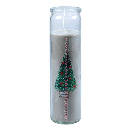 Kalenderlys i Glas Brun 21 cm