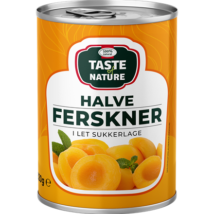 Taste of Nature Halve Ferskner 820/480g