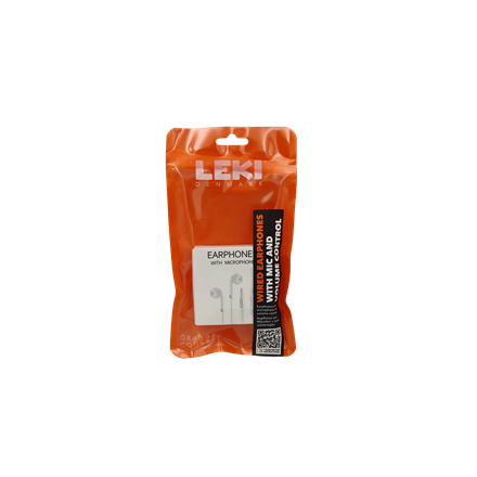 Leki bycph Earphones w. Mic. - Minijack