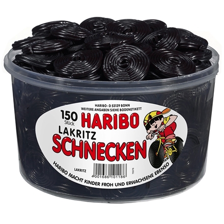 Haribo Lakritz Schnecken 1,5 kg