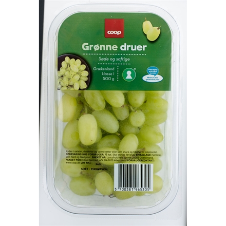 Druer Grønne, Kernefri 500g