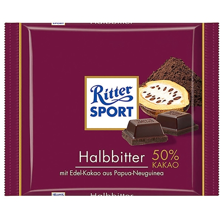 Ritter Sport Halbbitter 50% Kakao 100 g