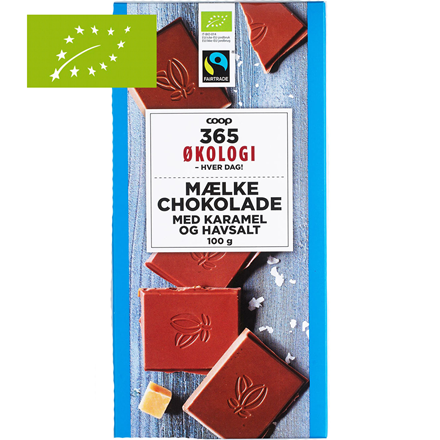 365 Økologi Chokolade m. Karamel 100 g