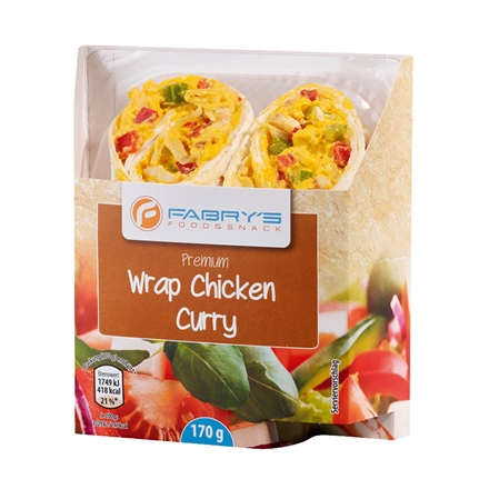 Fabrys Wraps med Kylling-Curry 170 gr