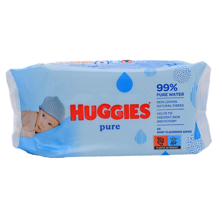 Huggies Pure Wipes Vådservietter56er