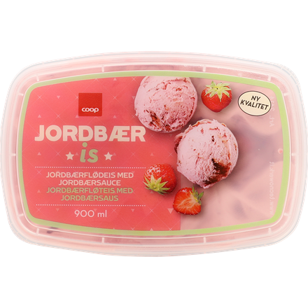 Coop Jordbær Is 900 ml