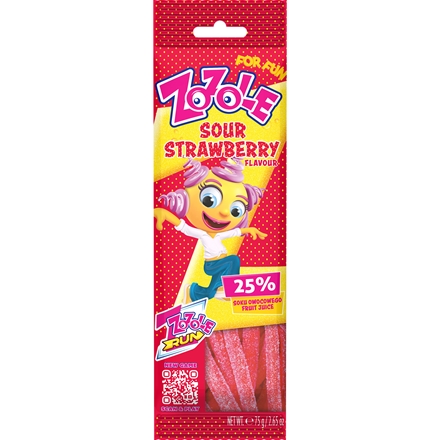 Zozole Sour Strawberry Jellies 75g