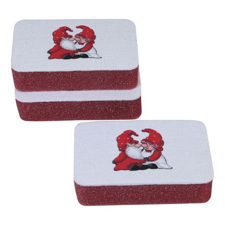 Skuresvamp med Nissepar 3-pak