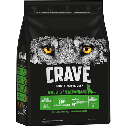 Crave Dog med Lam og Okse 2,8 kg