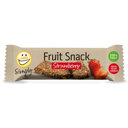 EASIS Simply Fruit Snack Bar Med Jordbærsmag 30 g