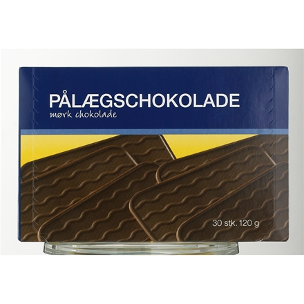 Pålægschokolade Mørk 120gr