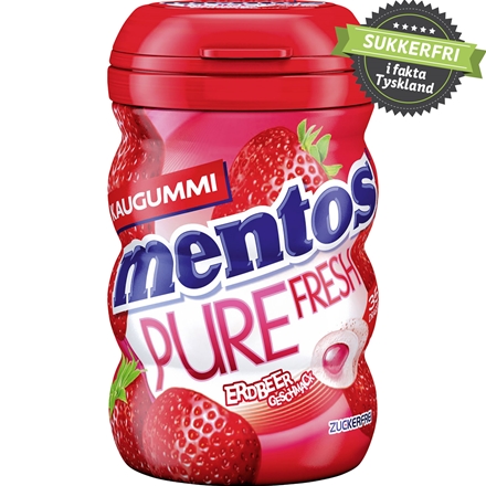 Mentos Gum Pure Fresh Jordbær 70 g
