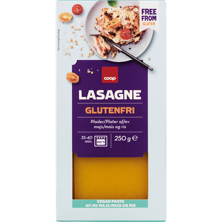 COOP Lasagneplader Glutenfri 250 g