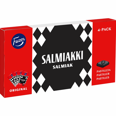 Fazer Salmiakki 4-Pak 160 g