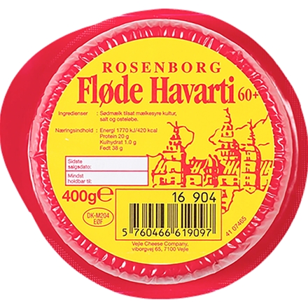 Flødehavarti 60% 400 g