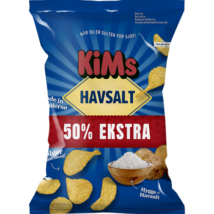 Kims Chips Havsalt 170 g + 50%