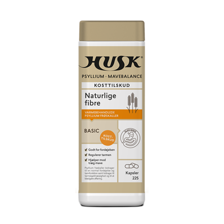 HUSK Psyllium Mavebalance 225 Kapsler
