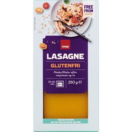 COOP Lasagneplader Glutenfri 250 g