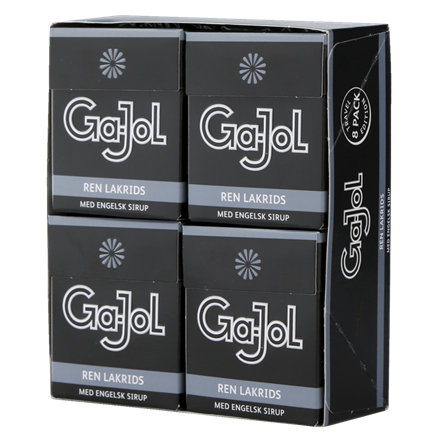 Ga-Jol Sort Ren Lakrids 8-pak 184 g