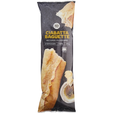 365 Hverdag Ciabatta Baguette 270 g