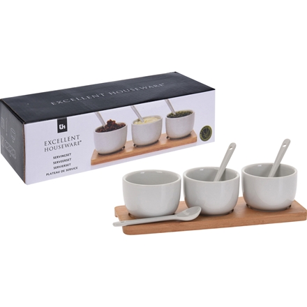 Serveringssæt med ske