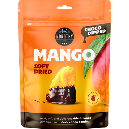 Nordthy Tørrede Mango i Chokolade 90g 