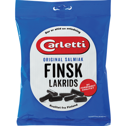 Carletti Finsk Lakrids Salmiak 350 g