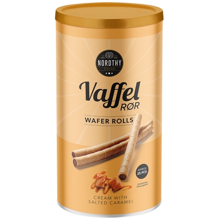 Nordthy Vaffelrør Salted karamel 250 g
