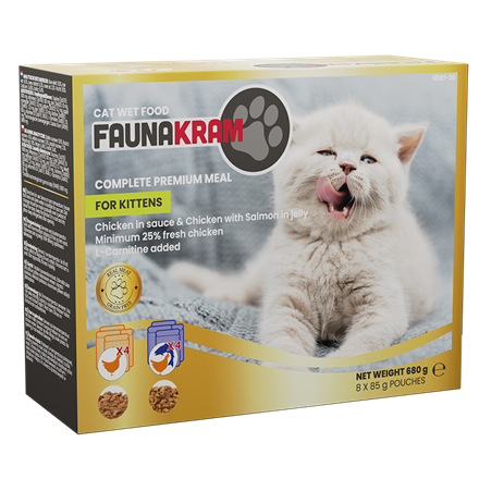 Faunakram Kitten Wet 8 pack 680 g