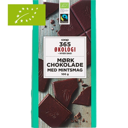 365 Økologi Chokolade m. Mint 100 g
