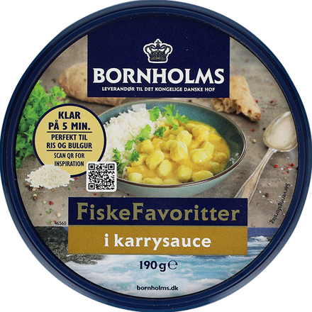 Bornholms FiskeFavoritter med Karrysauce 190g
