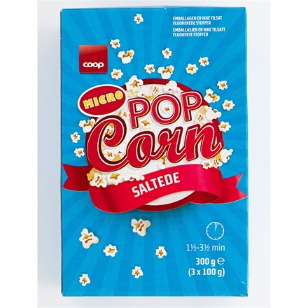 Coop Microwave Popcorn 3x100gr