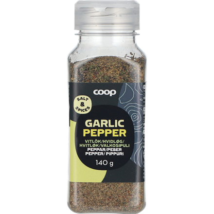 Coop Hvidløgspeber 140 g