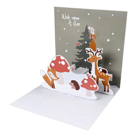 Pop-up kort Winter Spirits